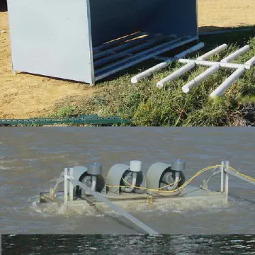 EPS Blocks used for Floatation in Commercial Pond Aeration