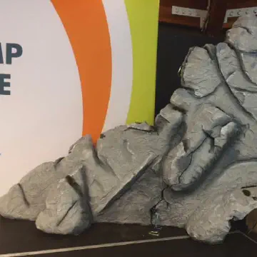 EPS Foam used to create Boulders