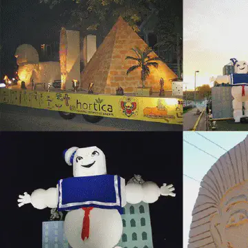 Foam Blocks to Create Halloween Parade Float