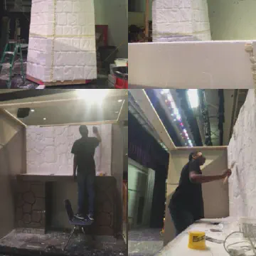 Styrofoam Stone Wall Prop