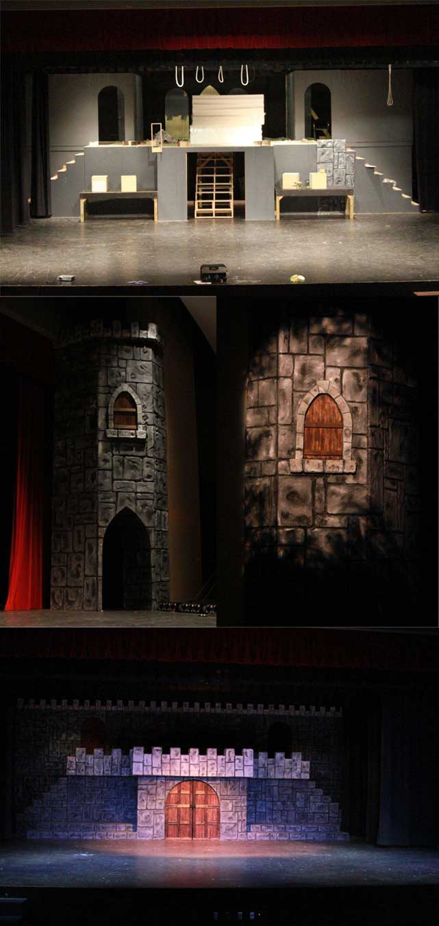 Expanded Polystyrene to build the stage props Universal Foam Products