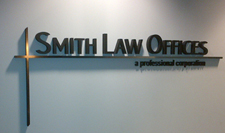 Physical Therapy & Law Office Signs created using Styrofoam