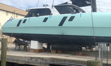 EPS Boat cradles provide safe elevated storage