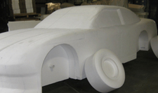 Replica of Car out of EPS foam blocks