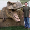 Dinosaur Head Carved for Tradeshow