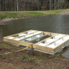 Floating platform on a private pond in Culpepper, VA