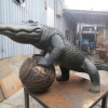 EPS Foam Sphere used to create sculpture of San Francisco Gators Mascot