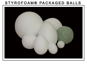 FloraCraft Ball - Styrofoam - 1-1/4-inch - 12 Piece - White