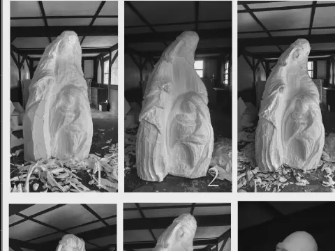A Madonna Sculpture Carved From EPS Foam