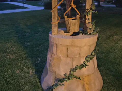 Custom EPS Foam Wishing Well Prop