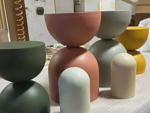 Display Molds Using Foam Spheres