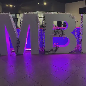 EPS Foam Letters for an Event