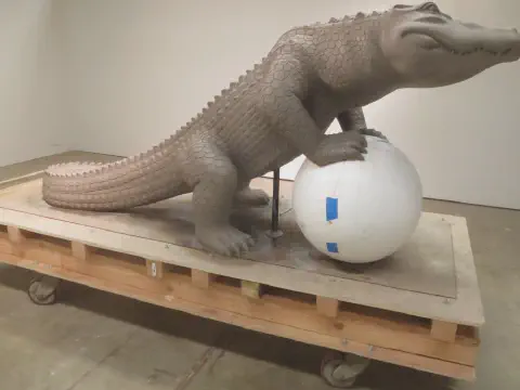 EPS Foam Sphere Used to Create Sculpture of San Francisco Gators Mascot