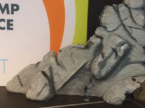 EPS Foam Used to Create Boulders