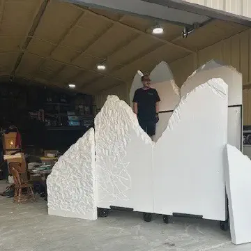 Expanded Polystyrene Foam Used for Marching Band Set Design