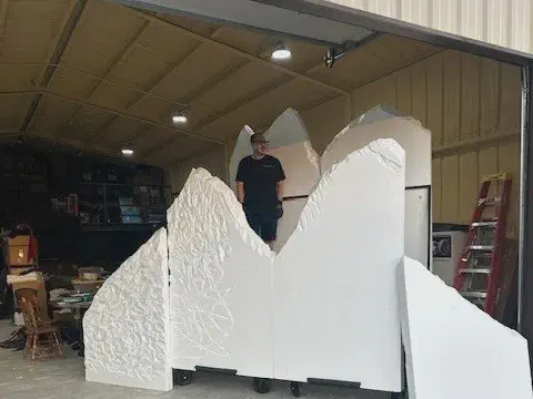 Expanded Polystyrene Foam Used for Marching Band Set Design