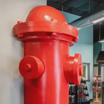 Fire Hydrant Sculpture Using Expanded Polystyrene Foam