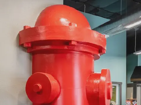 Fire Hydrant Sculpture Using Expanded Polystyrene Foam