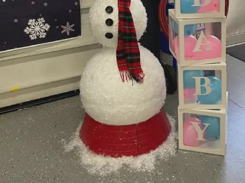 Foam Balls for a Small Snowman