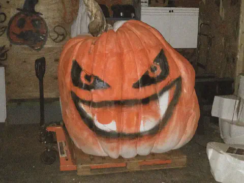 Giant Pumpkin Carved by an Artist