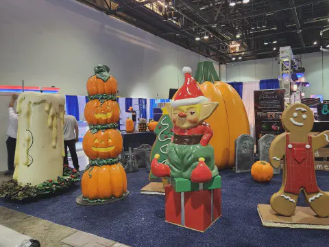 Holiday Themed Foam Sculptures