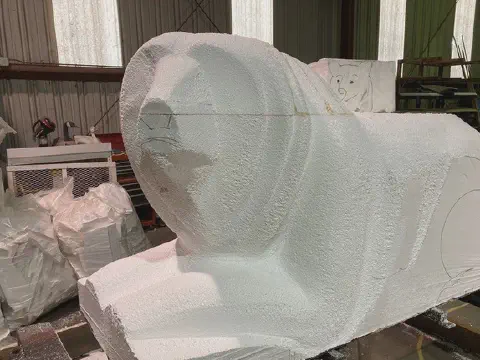 Large Foam Sculptures From EPS Blocks