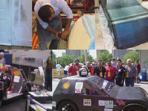 Race Car Using Giant Foam Blocks