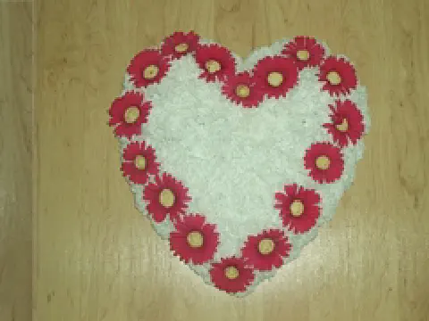 Styrofoam Cross and Heart