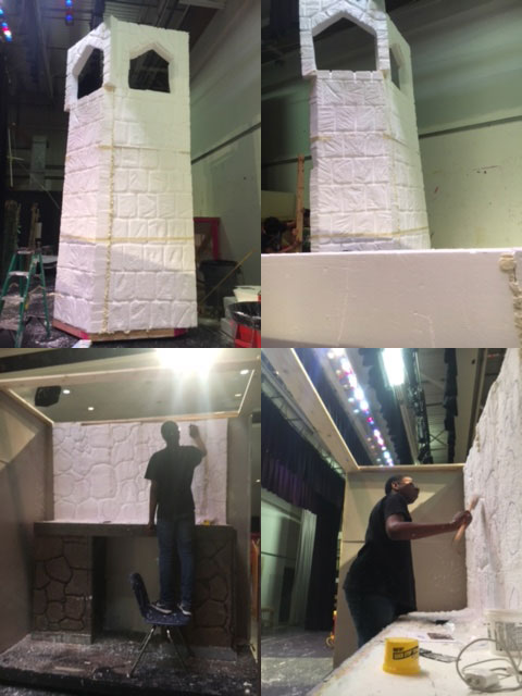 Styrofoam Stone Wall Prop