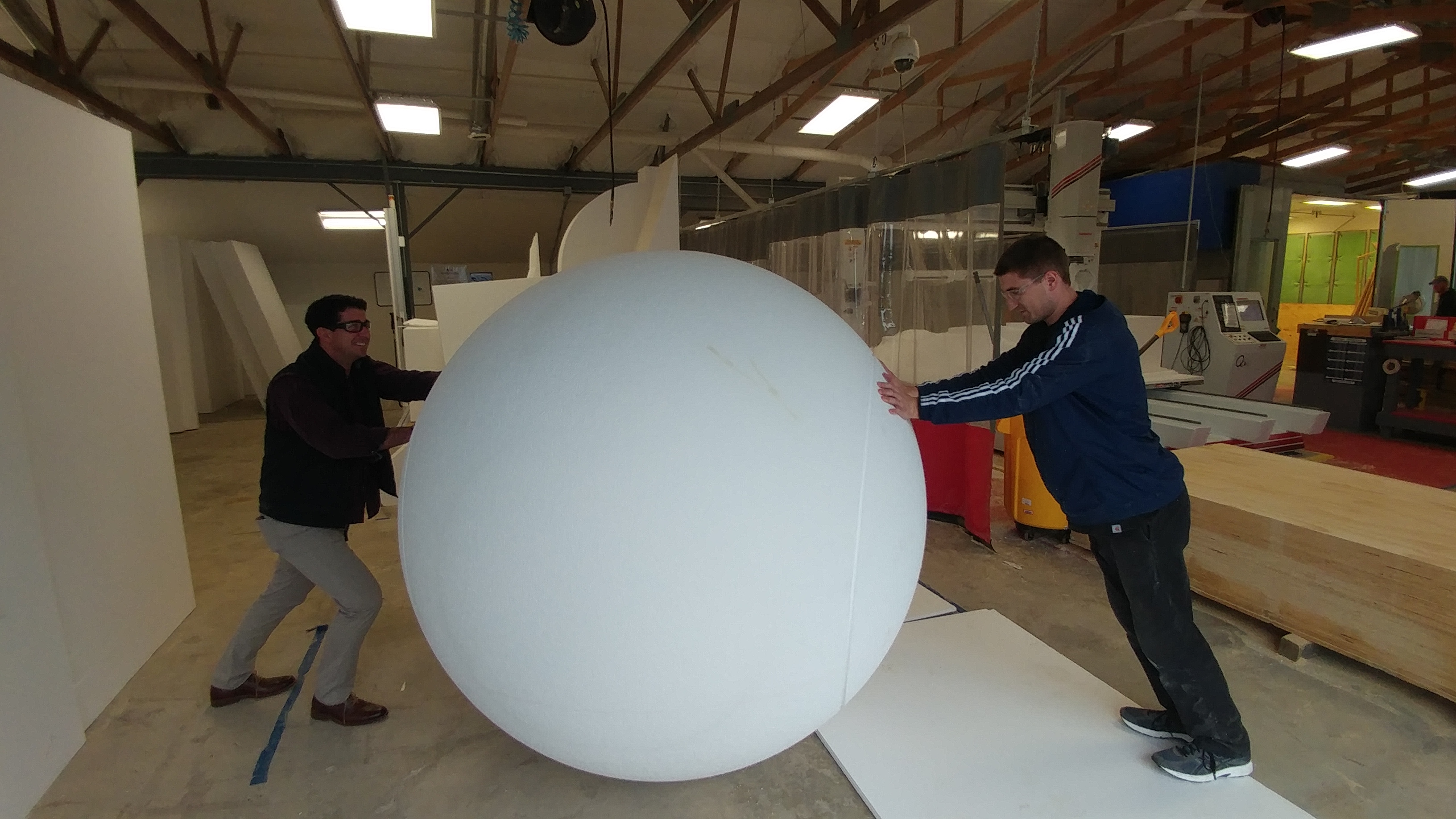 Giant 6 Foot Diameter Styrofoam Sphere