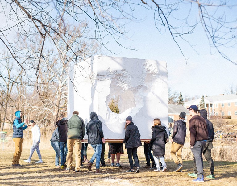 Experiential Art Sculpture from EPS Foam Sculpting Blocks Universal